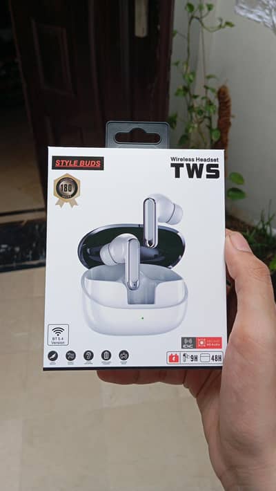 TWS Style buds Wireless Earbuds-BT 5.4 | 48H Battery | ANC+ENC