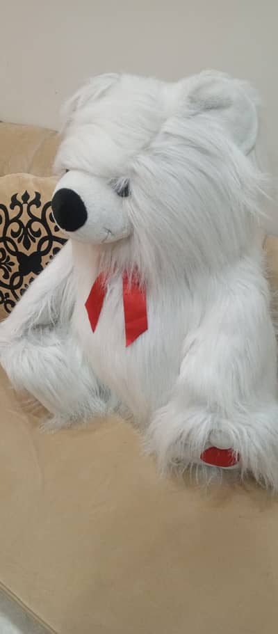 White and red bear