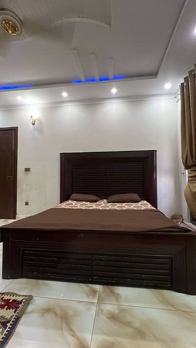 Double bed wooden