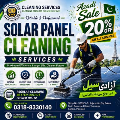 Solar Panel Cleaning Services in islamabad / Solar Panel wash services