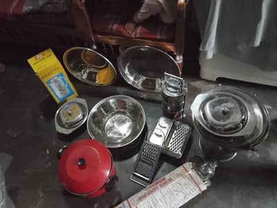 Stainless Steel Kitchen Pots & Utensils Set