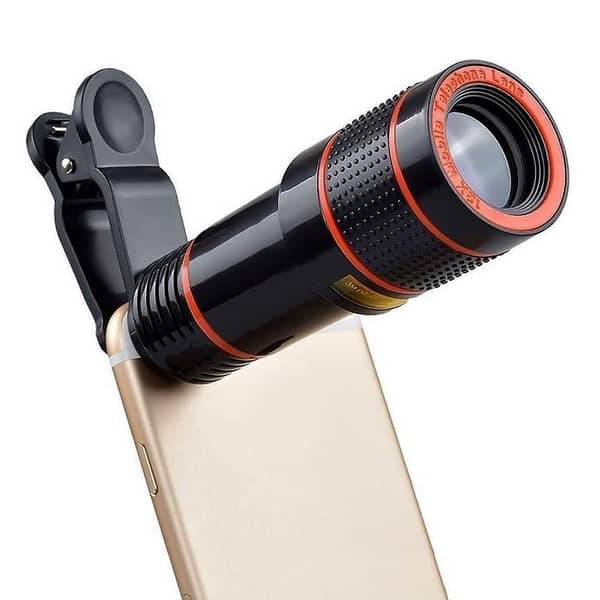 Universal 20x Zoom Optical Telescope Lens Kit – Clip-On Camera Lens for All Smartphones
