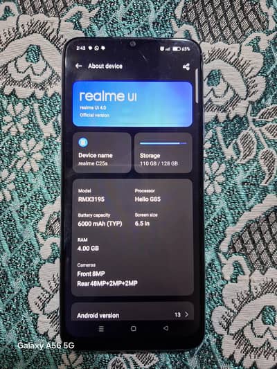 Realme C25s with Compelte box
