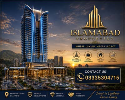 Luxury apartments Tower for sale installments CDA Transfer Islamabad