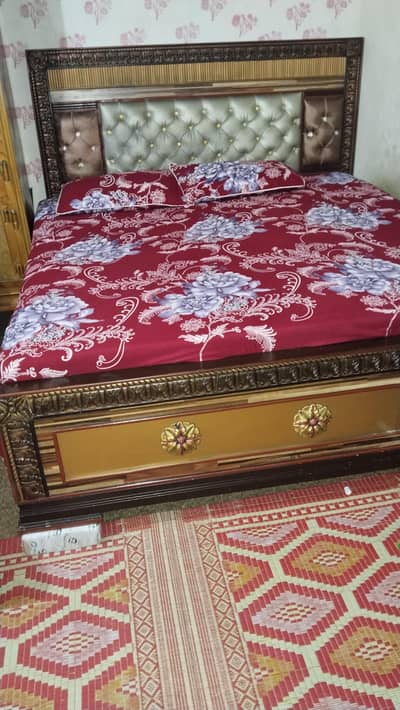 double bed with mattress