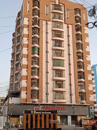 Al Minhal Tower, West Open Corner Apartment Available For Sale, Prime Location of gulistan e jauhar block 3A