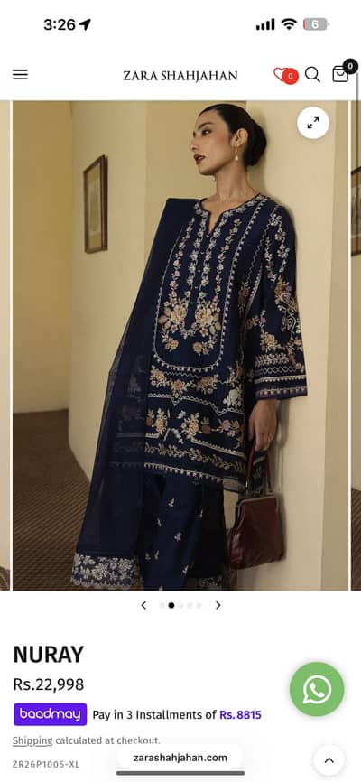 Zara Shahjahan unused Large