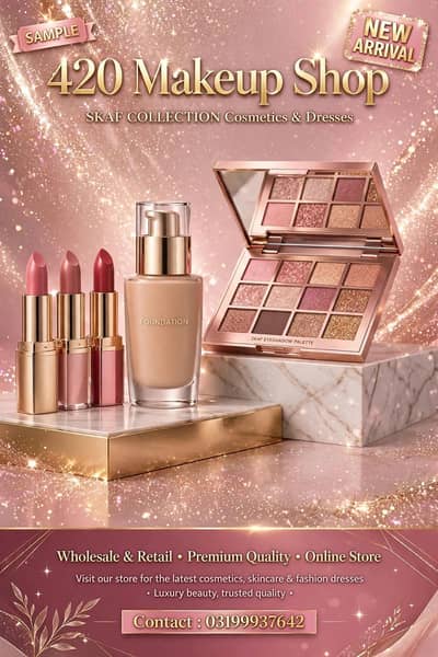 whitening cream amd make-up