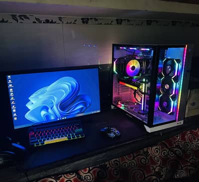 intel i5 14600k RTX 3070ti EVGA Lian li build Gaming pc RTX intel