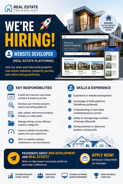 Website Developer Required on Contractual Basis