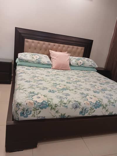 "King Size Bed with Mattress from friends corporation"