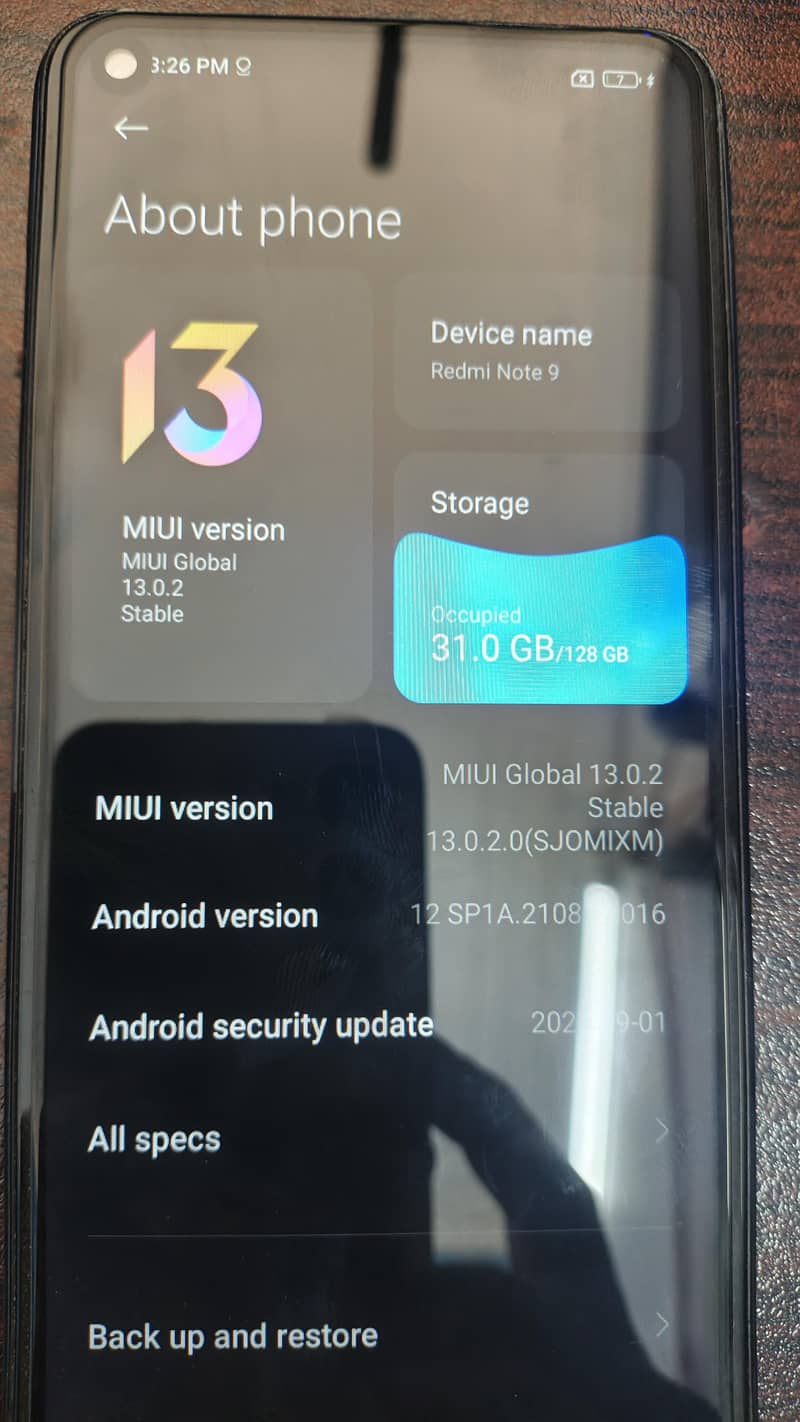 Xiaomi Redmi Note 9 5