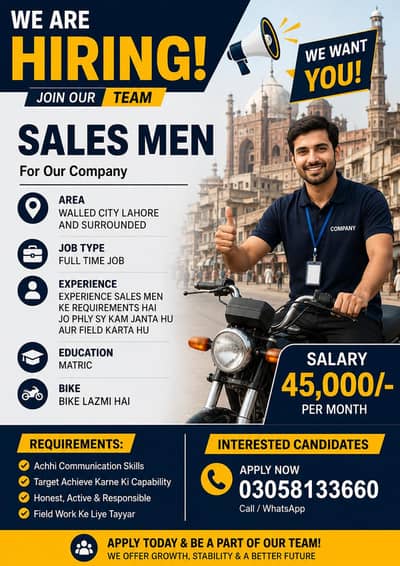 salesman required