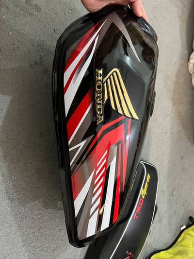 125 stylish Fuel Tank Black colour