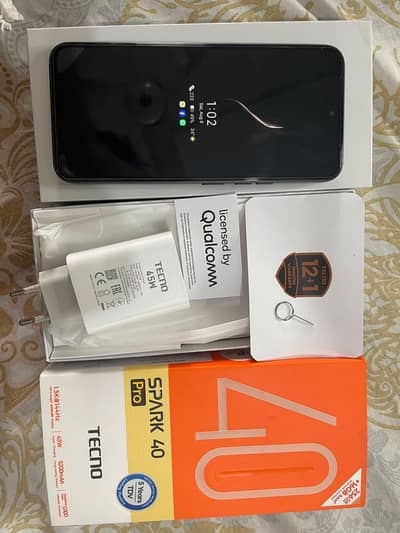 Tecno Spark 40 Pro 8 gb ram 256gb memory