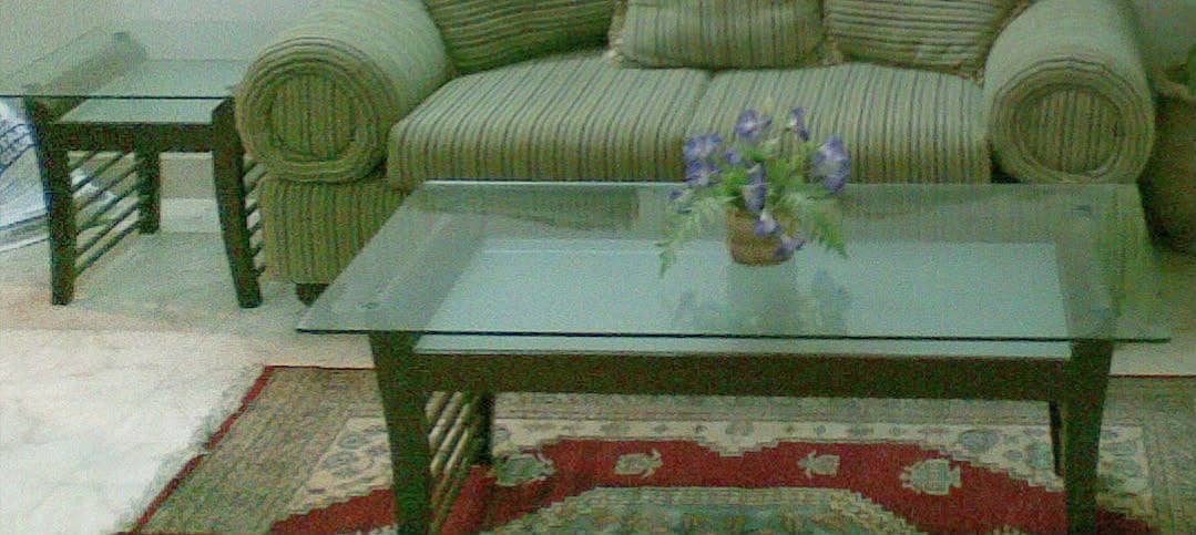 Centre table with two side tables 0