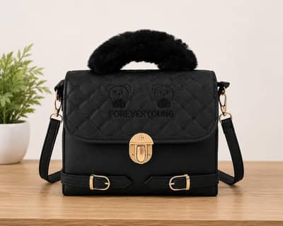 black shoulder bag for women