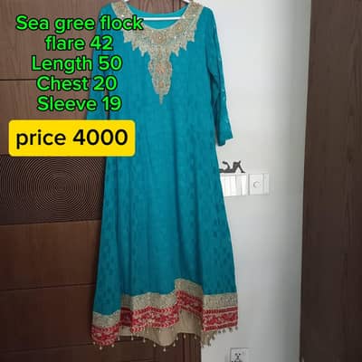sea green frock