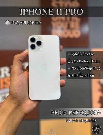 iPhone 11 Pro 256GB - PTA Approved - Mint Condition
