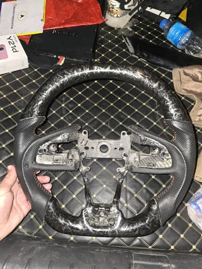 honda civic x forged carbon fibre steering wheel