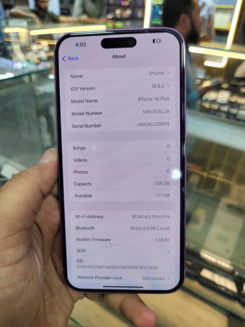 Iphone 16 plus non jv 6