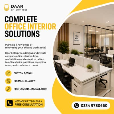 Office Furniture & Interior Solutions - Complete Office Setup