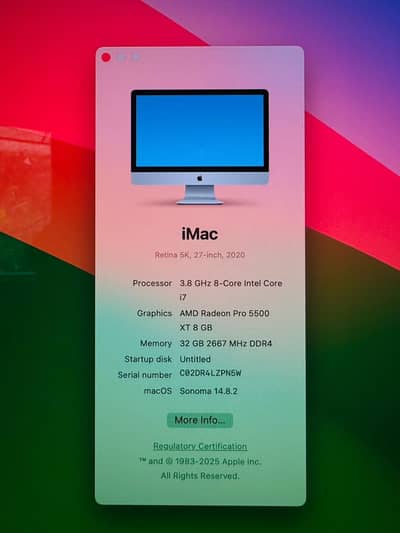 IMAC 2020 27"