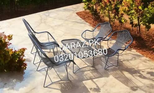 iron garden chair and table set