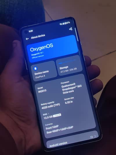 One Plus 8 12GB 256GB                                     0316*1426150