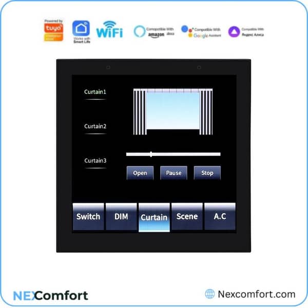 4 Gang + Zigbee Smart Home Control Panel 4 Inch X4