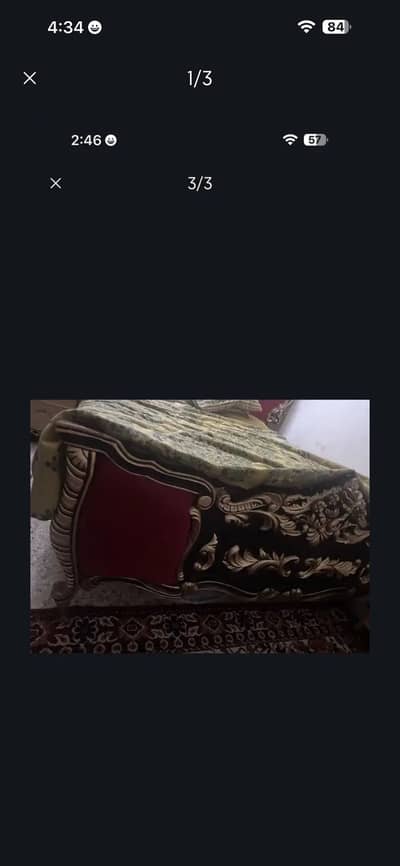 King bed set 1 year used price iss sy kum ni hogi