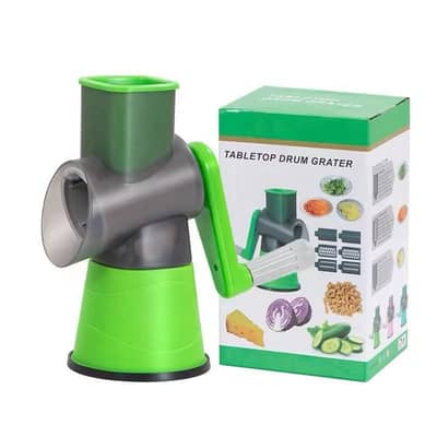 Table Top Drum Multifunctional Roller Vegetable Cutter Hand Crank Home
