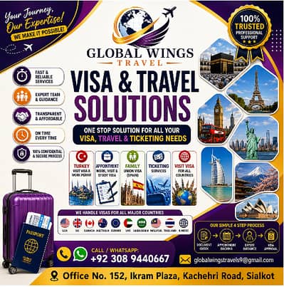 Premium Air Ticketing & Visa Assistance in Sialkot