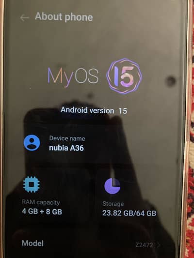 ZTE Nubia A36