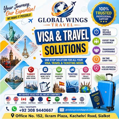 Premium Air Ticketing & Visa Assistance in Sialkot