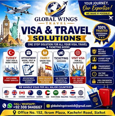 Premium Air Ticketing & Visa Assistance in Sialkot
