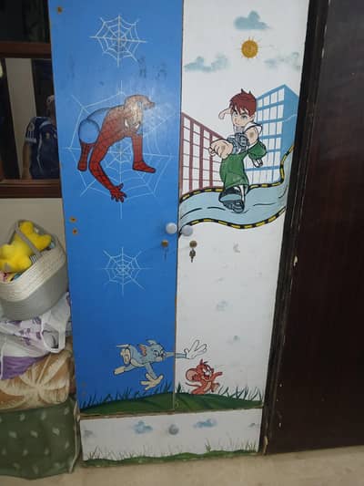 2 Door Almirah (Cartoon Design) With drawer