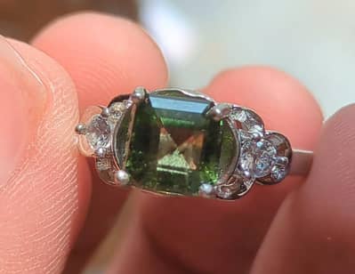 Natural gemstones in Italian silver rings s925