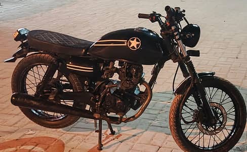 Super Power Deluxe SP-125 Cafe Racer Bike