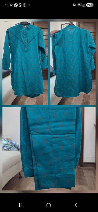 2 piece stitched cotton