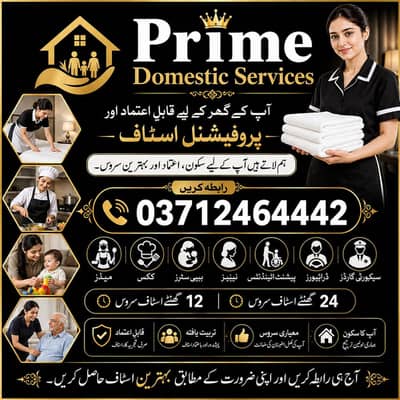 Maid/Cook/Babysitter/Patient attendant/Helper/Driver/Nurse