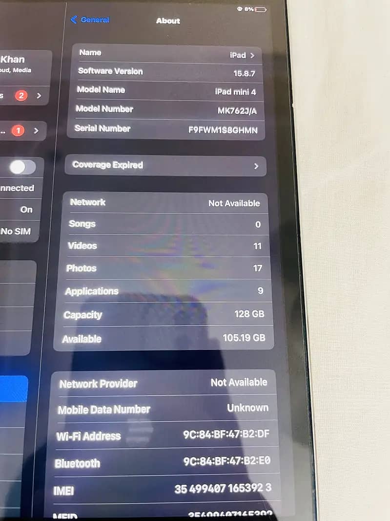 Ipad mini 4 128GB 2