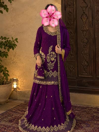 Beautiful Purple Bridal Dress / Lehenga – Used Once #bridaldress
