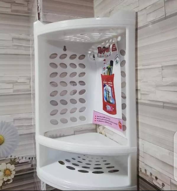 3 Layer Bathroom Corner Shelf washroom corner stand Plastic Bathroom Corner Shampoo Rack Tooth Brush Soap Holder