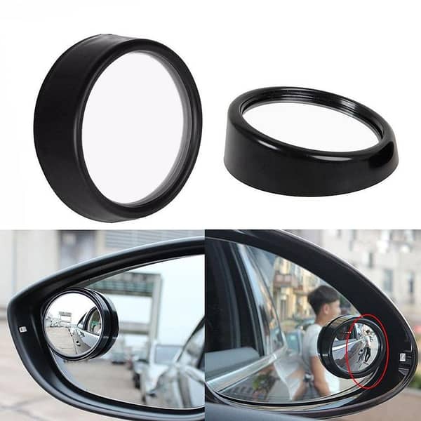 2pcs Universal Car Rear view Mirror Side Wide Angle Round Convex