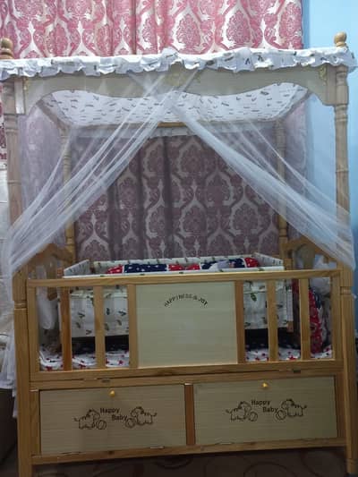 Baby crib and card