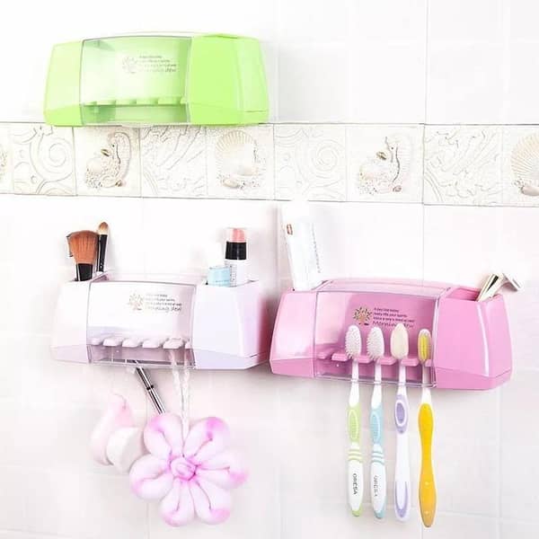 Wall Mounted Multifunctional Toothbrush Holder