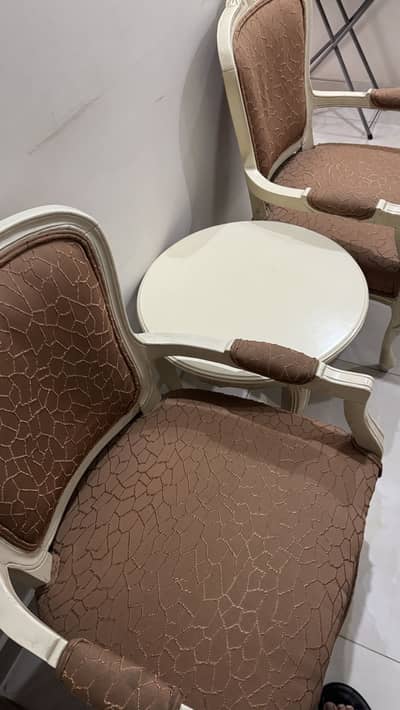 Victorian Chairs with table
