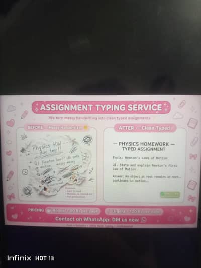 professional fast typing service _ RS 100 pr page