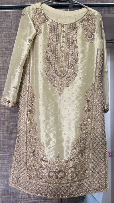 Embroidered Shimmery Organza 3-Piece Suit